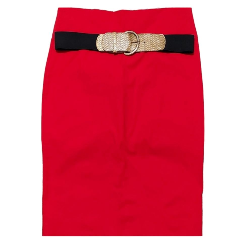 New Red ABN Pencil Skirt w/ Lots of Stretch sz Large